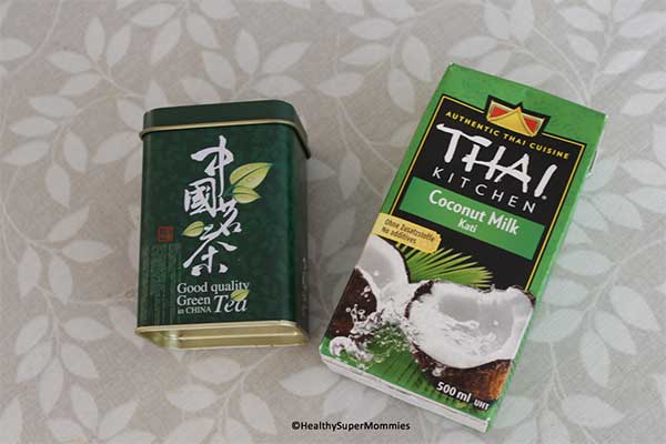 Té verde con leche de Coco